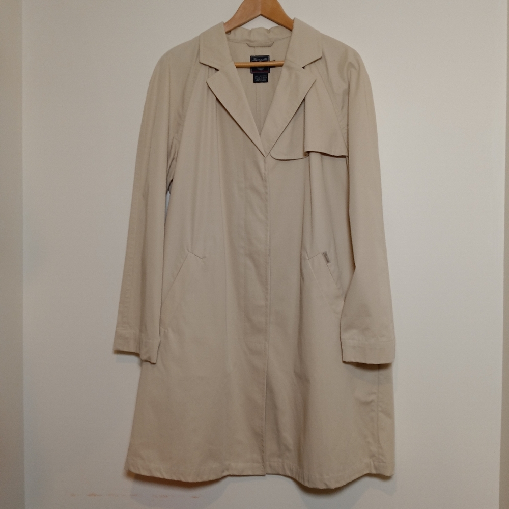 Vintage Faconnable Khaki Trench Coat Made In Italy